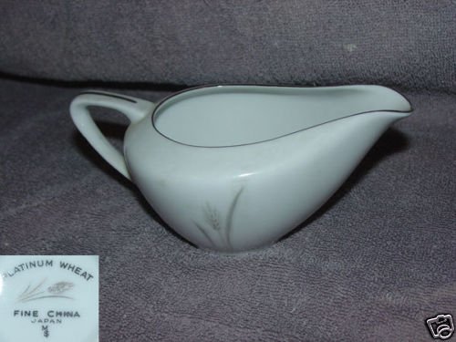 Fine China of Japan Platinum Wheat 1 Cream Pitcher