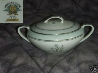 Noritake Bluebell Sugar Dish ( Bowl ) with Lid