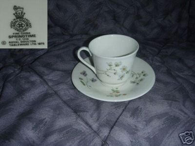 Royal Doulton Springtime 3 Cup and Saucer Sets