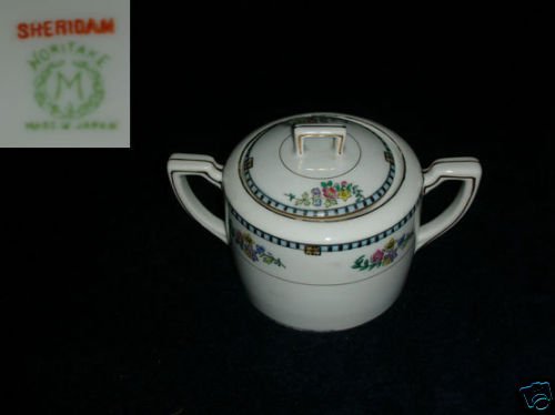 Noritake Sheridan 1 Sugar Dish ( Bowl ) with Lid