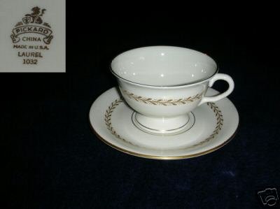 Pickard Laurel 2 Cup and Saucer Sets