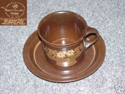 Royal Doulton Basque 1 Cup and Saucer Set - MINT