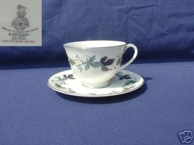 Royal Doulton Burgundy 1 Cup and Saucer Set - MINT