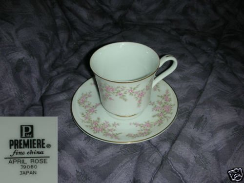 Premiere April Rose 1 Cup and Saucer Set