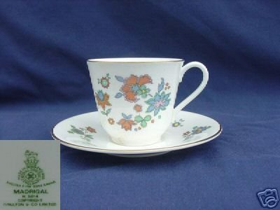 Royal Doulton Madrigal 3 Cup and Saucer Sets - MINT