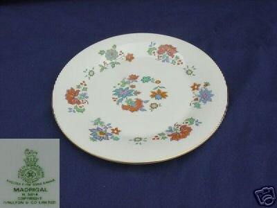 Royal Doulton Madrigal 4 Dinner Plates - MINT