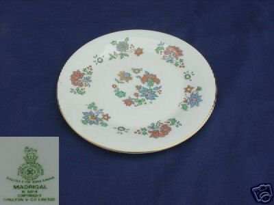 Royal Doulton Madrigal 4 Salad Plates - MINT
