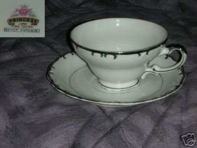 Princess - Japan Silver Baroque 1 Cup and Saucer Set