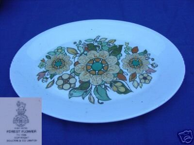 Royal Doulton Forest Flower 1 Platter 13" x 10" - MINT