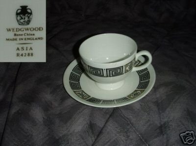 Wedgwood Asia - Black 5 Cup and Saucer Sets