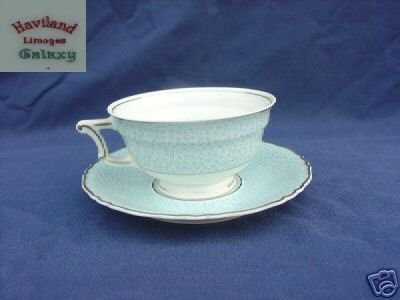 Haviland Limoges France Galaxy 3 Cups 3 Saucers - MINT