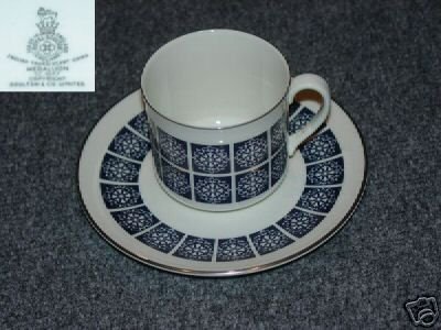 Royal Doulton Medallion 1 Cup and Saucer Set - MINT