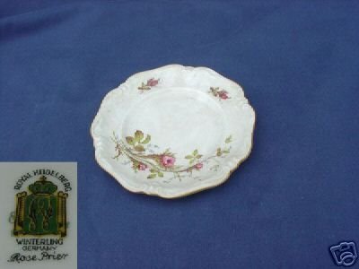Royal Heidleburg Rosebrier 1 Bread Butter Plate MINT