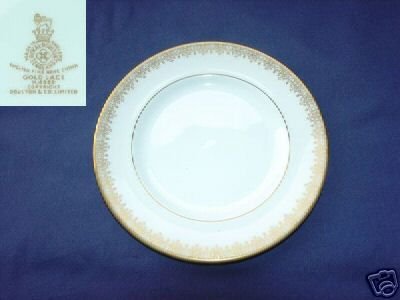 Royal Doulton Gold Lace 4 Bread and Butter Plates MINT
