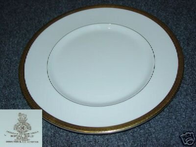 Royal Doulton Royal Gold 1 Dinner Plate - MINT