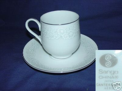 Sango China Canterbury Cup and Saucer Set
