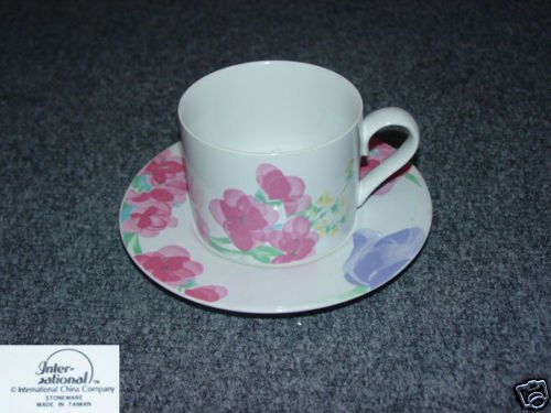 International Tableworks Floradale 6 Cup & Saucer Sets