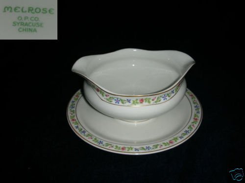 Syracuse Melrose 1 Gravy Boat with Attached Underplate