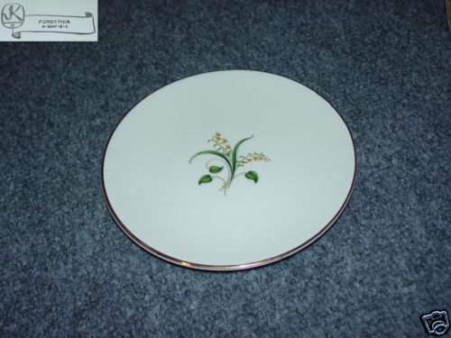 Knowles Forsythia 7 Bread and Butter Plates