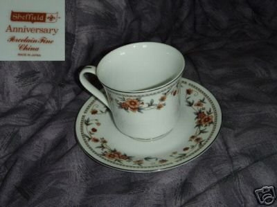 Sheffield Anniversary 4 Cup and Saucer Sets