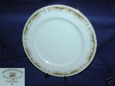 Signature Select Fine China Queen Anne 4 Dinner Plates