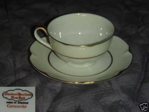 Theodore Haviland Concorde 3 Cup and Saucer Sets
