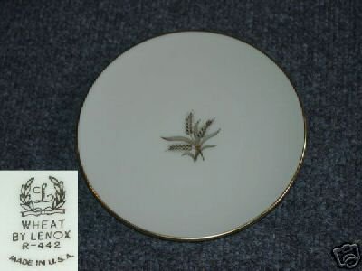 Lenox Wheat 4 Bread and Butter Plates