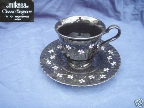 Mikasa Nightshades 2 Cup and Saucer Sets