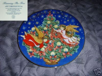 Avon Trimming the Tree 1995 Collector Plate