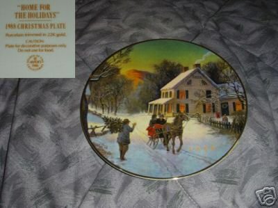 Avon Home for the Holidays 1988 Collector Plate