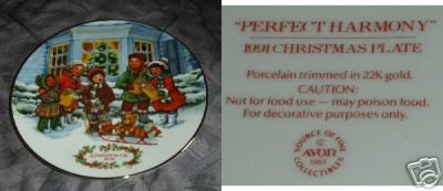 Avon Perfect Harmony 1991 Collector Plate