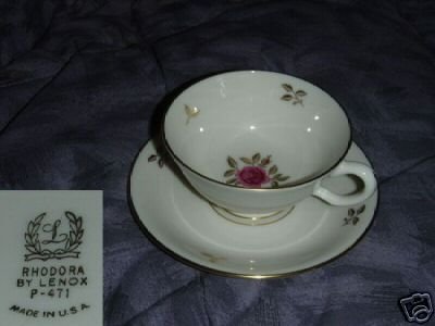 Lenox Rhodora 1 Cup and Saucer Set