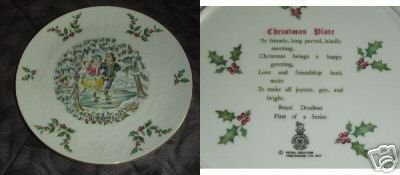 Royal Doulton 1977 Christmas Collector Plate