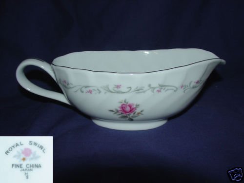 Fine China of Japan Royal Swirl 1 Gravy Boat