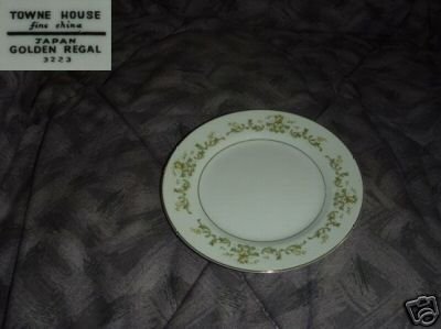 Towne House Golden Regal 6 Bread and Butter Plates