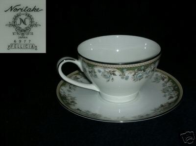 Noritake Fellicia 2 Cup and Saucer Sets