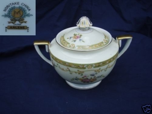 Noritake Arlene 1 Sugar Dish ( Bowl ) with Lid