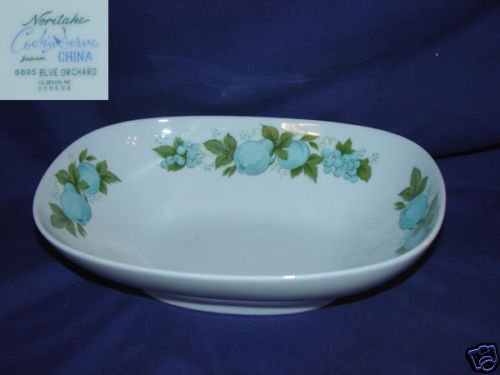 Noritake Blue Orchard 1 Oval Vegetable Serving Bowl