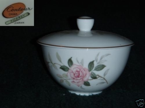 Contour Picardy 1 Sugar Dish ( Bowl ) with Lid