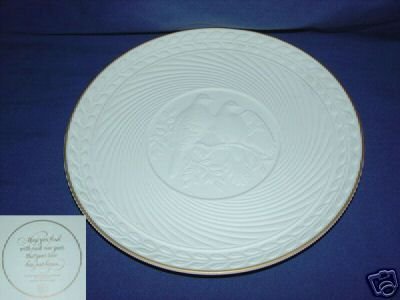 Avon Love Birds Bisque Collector Plate