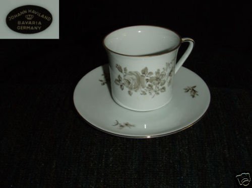 Johann Haviland Twilight 4 Cup and Saucer Sets - New
