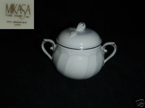 Mikasa Precious Blue 1 Sugar Dish ( Bowl ) with Lid