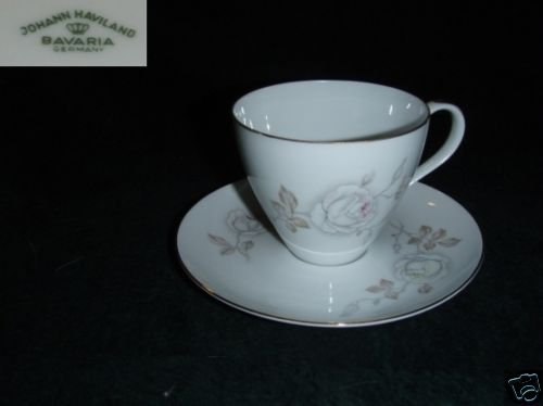 Johann Haviland Dawn Rose 4 Cup and Saucer Sets