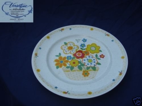 Noritake Crazy Quilt 4 Dinner Plates