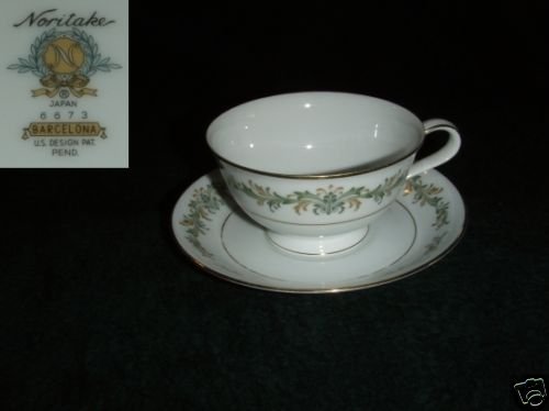 Noritake Barcelona 4 Cup and Saucer Sets