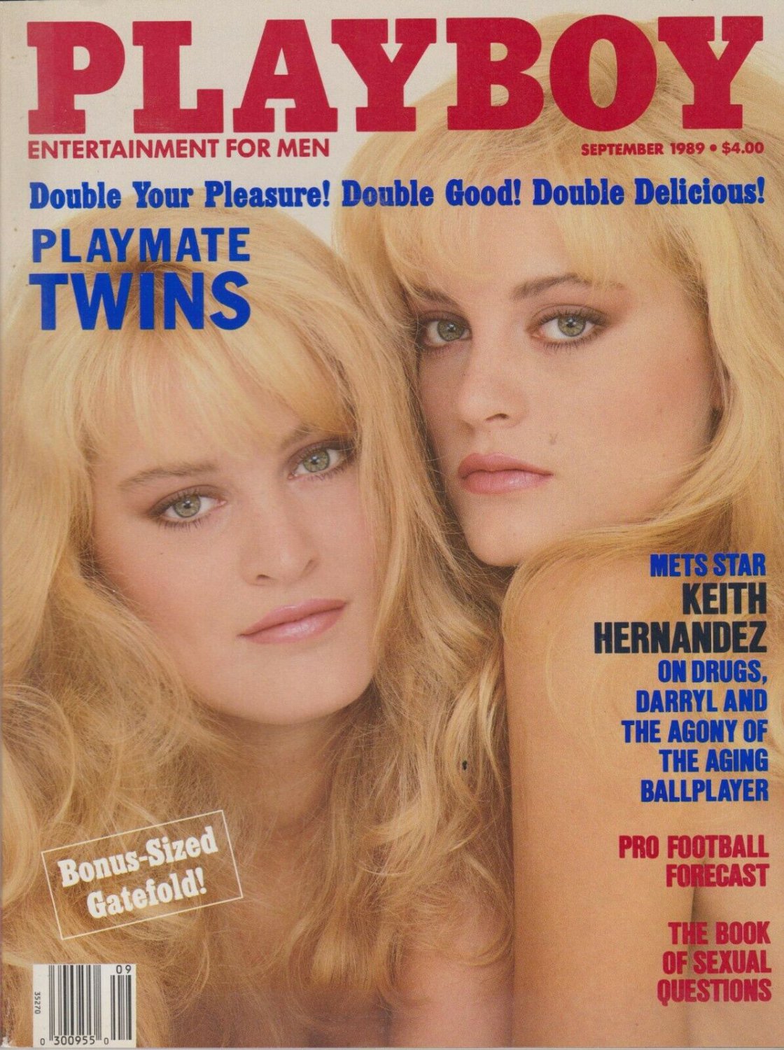 PLAYBOY SEPTEMBER 1989 A MIRJAM AND KARIN VAN BREESCHOOTEN TWIN