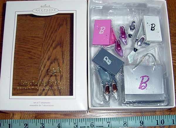 Hallmark 2005 BARBIE Step Out in Style Set of 7 Ornaments