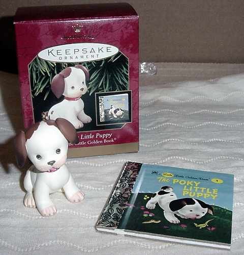 Hallmark 1999 The Poky Little Puppy w/ Golden Book