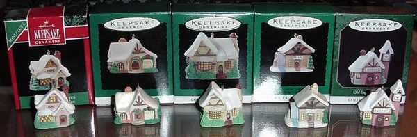 Hallmark Lot Miniature OLD ENGLISH VILLAGE Series - MIB