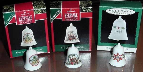 Hallmark Lot Miniature THIMBLE BELLS Series - MIB